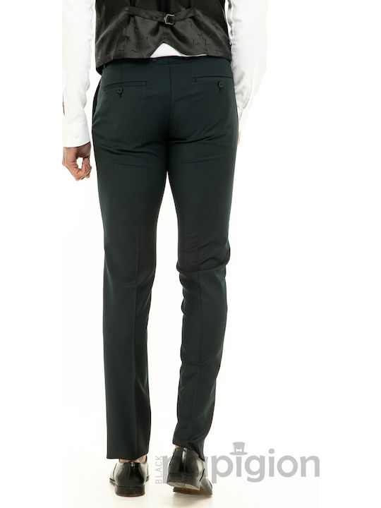 Men's Winter Suit with Vest Green