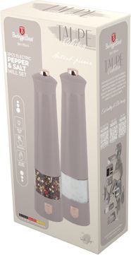 Berlinger Haus BH-9544 Taupe Electric Pepper Salt Mills