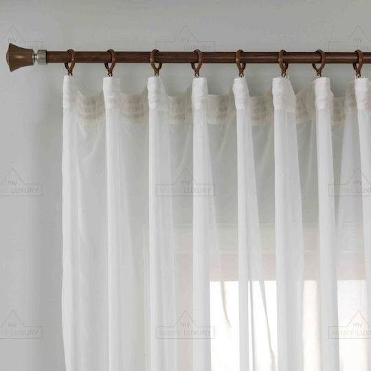 My Home Luxury Прозорец с Плик с Писалка Екрю 200x145см My Home Luxury Прозорец с Плик с Писалка Екрю 200x145см