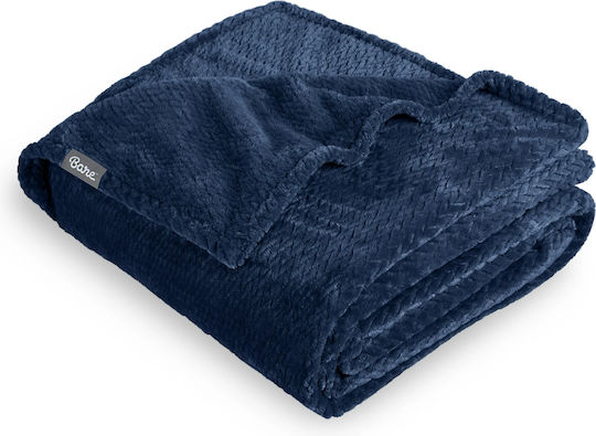 My Home Luxury Κουβέρτα Fleece Μονή 160x220εκ. Μπλε