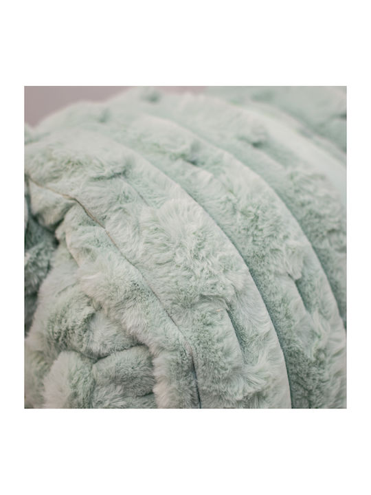 My Home Luxury Set Furry Blanket Super King Size 220x240cm Mint