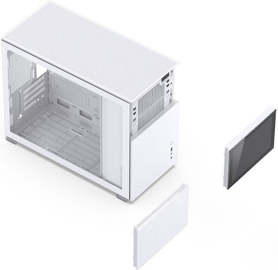 Jonsbo D31 Screen Gaming Mini Tower Computer Case with Side Window White