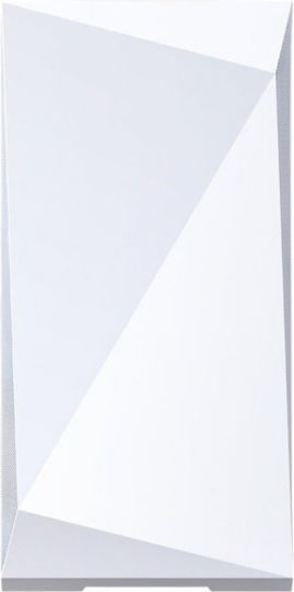 Z9 Iceberg Gaming Midi Tower Κουτί Υπολογιστή με Πλαϊνό Παράθυρο Λευκό