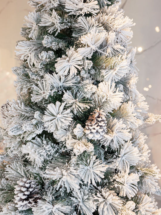 Christmas Tree Frosted Pine Snowy 150cm with 858 Branches