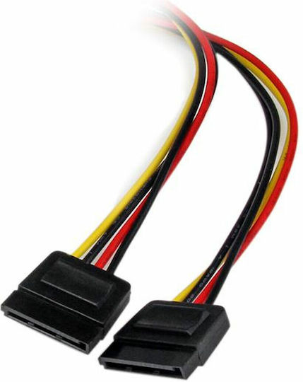 StarTech Pyo2lp4lsata 12 Lp4 2x 15-Pin Sata - Molex cu 4 pini Cablu 0.3m Multicolor (PYO2LP4SATA)