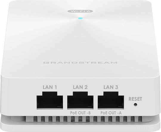 Grandstream GWN7661 WiFi Mesh Network Access Point Wi‑Fi 6 Dual Band (2.4 & 5GHz) Μαύρο