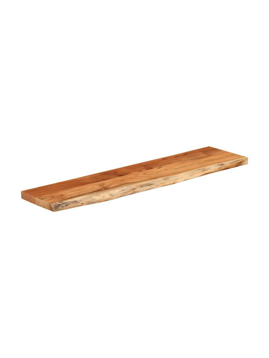 Ράφι Τοίχου Καφέ 120x30x2.5εκ.