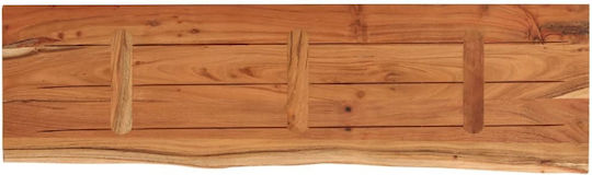 Wandregal Live Edge Braun 90x30x2.5cm