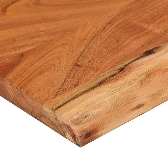 Wandregal Live Edge Braun 90x30x2.5cm