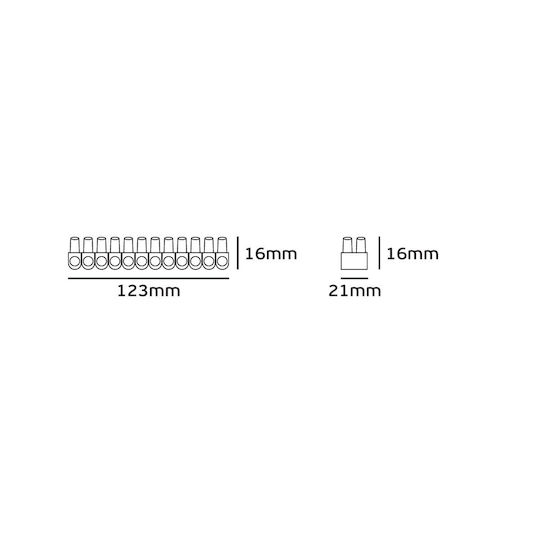 VK Lighting Clema Bandă 12 poziții (41128-010639) 1buc
