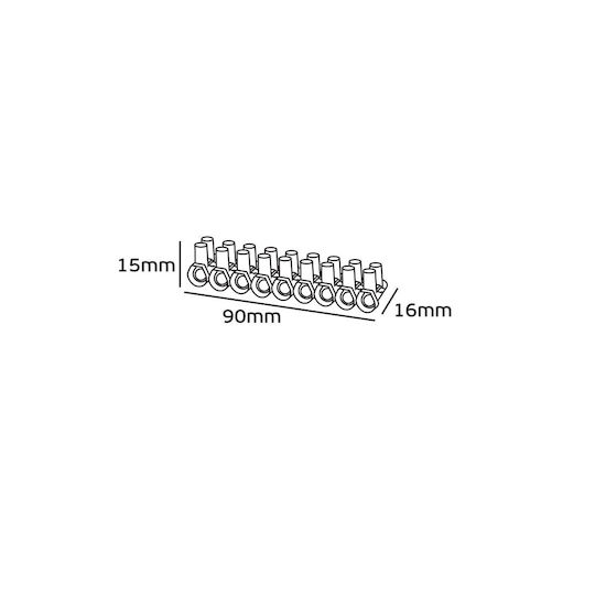 VK Lighting VK/B15/TR Clamp Strip 9 positions 1pcs