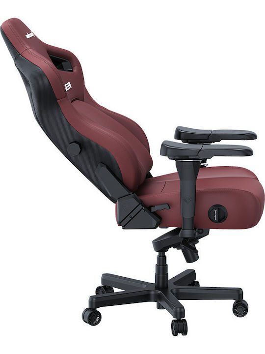 Anda Seat Kaiser 4 L Καρέκλα Gaming Δερματίνης με Ρυθμιζόμενα Μπράτσα Maroon