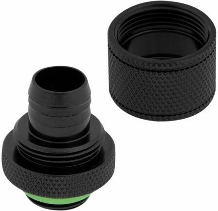 Corsair Hydro X Series XF Compression 10/13mm (3/8” / 1/2”) ID/OD Fitting Four Pack Armaturen Schwarz