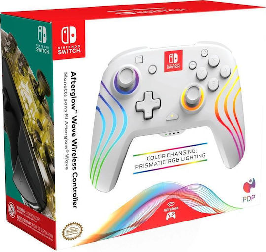 PDP Afterglow Ασύρματο Gamepad για Switch Λευκό