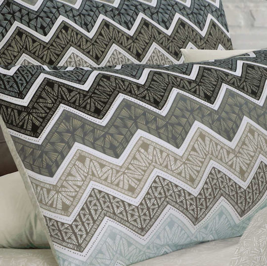 Espree Bettwäsche-Set Überdoppel mit Gummiband 160x200+35cm. Kiris Beige 4Stück