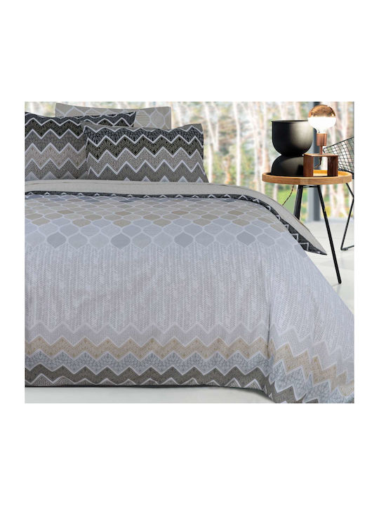 Espree Kiris Σετ Σεντόνια Διπλά 200x270εκ. Beige (4τμχ)