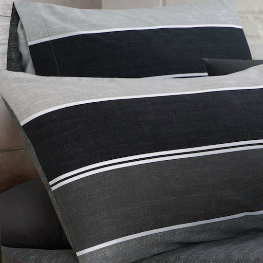 Espree Sheet Sets Queen with Elastic 160x200+35cm. Grego Grey 4pcs