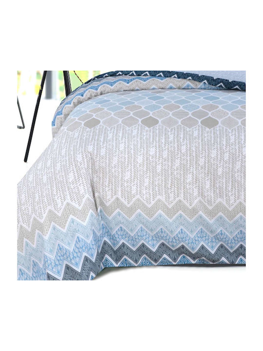 Espree Geo Σετ Σεντόνια King Size 280x270εκ. Blue (4τμχ)