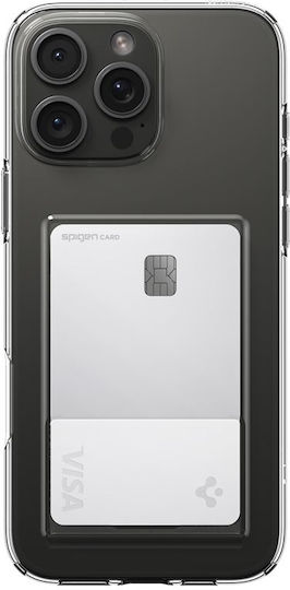 Kristall-Slot-Silikon-Rückseite mit Kartenhalter Kristallklar (iPhone 16 Pro) ACS08144