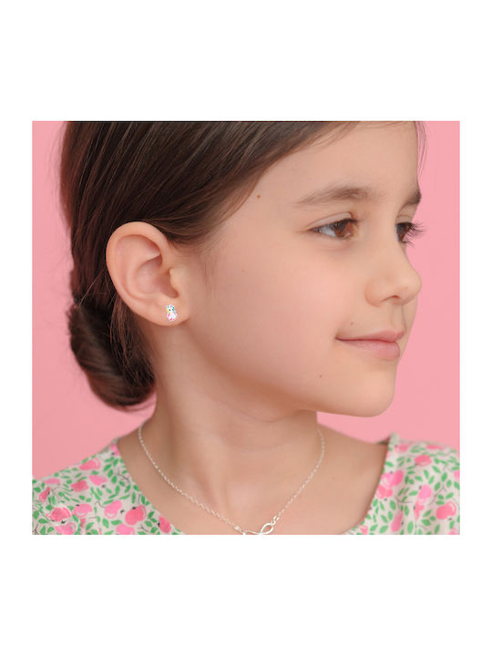Cercei Fetite Hipoalergenici Studs Unicorni Din Argint