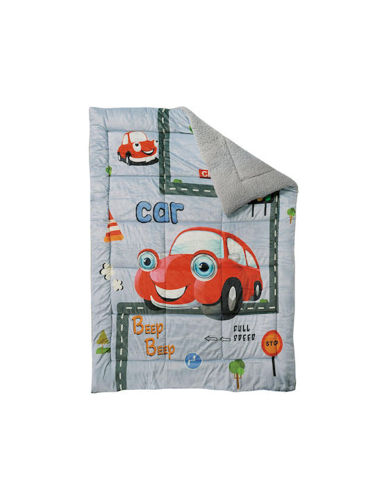 Das Home Kids Duvet Cover Single with Hollowfiber Filling Grey, Red 160x220cm