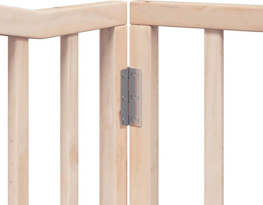 Vidaxl Dog Gate Divider Folding 6 Panels 480cm Poplar Wood Brown