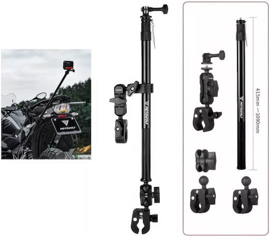Motowolf Βάση Στήριξης Action Cameras MDL3531 για GoPro / Insta360