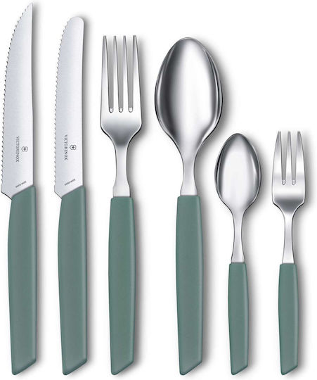Victorinox Swiss Modern Coffee / Tea Stainless Steel Green Spoons 14.7cm 6.9036.0743 Victorinox Swiss Modern Coffee / Tea Stainless Steel Green Spoons 14.7cm 6.9036.0743