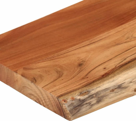 Ράφι Live Edge Καφέ 70x30x2.5εκ.