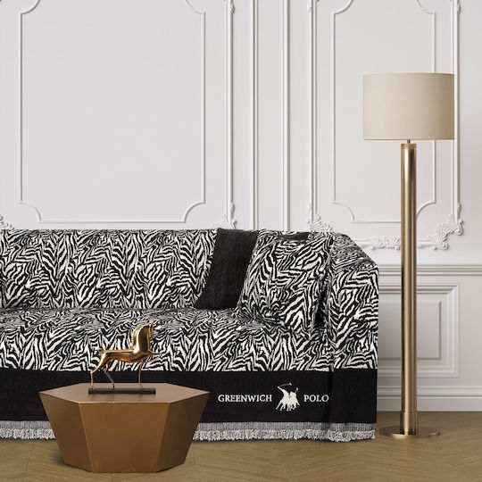 Greenwich Polo Club 3935 Ριχτάρι Διθέσιου Καναπέ Chenille 180x250εκ. Black, Taupe
