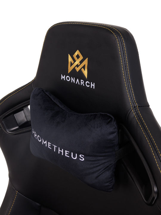Monarch Gear Prometheus Καρέκλα Gaming Δερματίνης με Ρυθμιζόμενα Μπράτσα Midnight Black