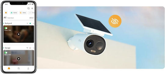 Imou IPC-K9DCP-3T0WE-V2 v2 IP Κάμερα Παρακολούθησης Wi-Fi Full HD+ 3MP Αδιάβροχη Μπαταρίας με Αμφίδρομη Επικοινωνία και Φακό 2.8mm