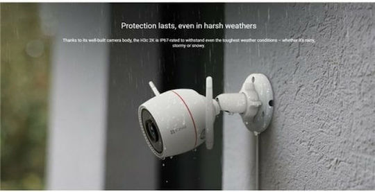Ezviz H3C 2K IP Κάμερα Παρακολούθησης Wi-Fi Full HD+ 3MP Αδιάβροχη με Αμφίδρομη Επικοινωνία και Φακό 4mm