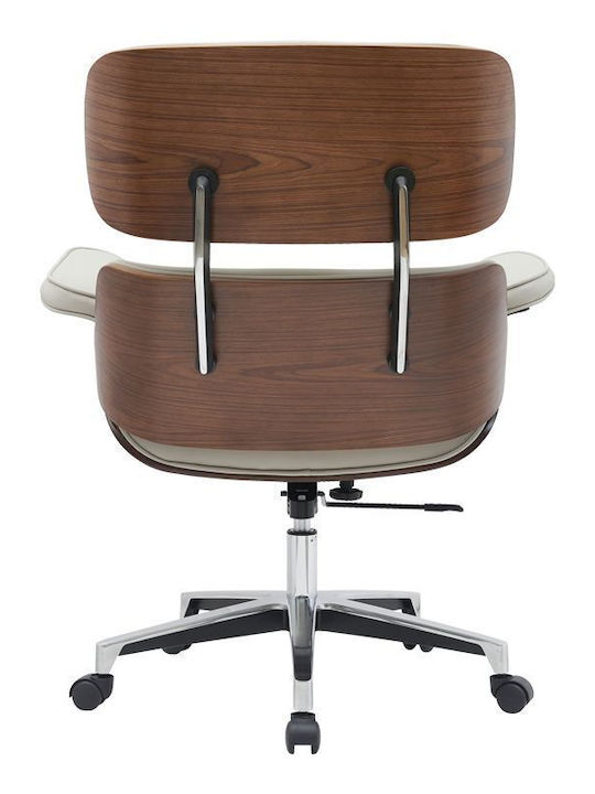 Pakketo Kobane Executive Office Chair with Fixed Arms Beige 332-000014