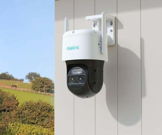 Reolink Trackmix Series IP Двойна Камера За Видеонаблюдение 4K Водоустойчива На Батерии С Двунасочна Комуникация И Обектив 2.8mm