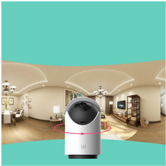 Yi Technology Dome Camera U IP Surveillance Camera Wi-Fi Full HD 1080p Waterproof with Microphone and Lens 2.8mm