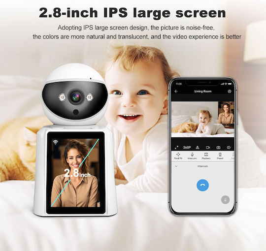 Sricam Srihome SH053 IP Κάμερα Παρακολούθησης Wi-Fi Full HD 1080p με Αμφίδρομη Επικοινωνία και Φακό 2.8mm Κατάλληλη για Πρίζες Τύπου Αμερικής