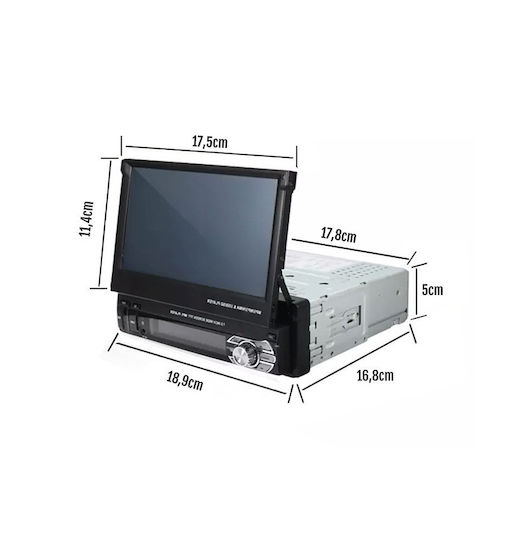 Auto-Audiosystem 1 DIN Bluetooth USB
