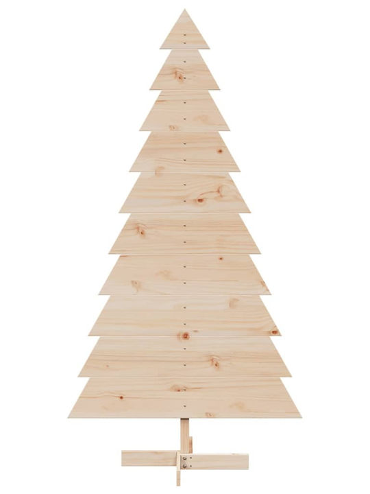 Christmas Tree Wooden Decoration 180 cm Solid Pine 858195 Brown