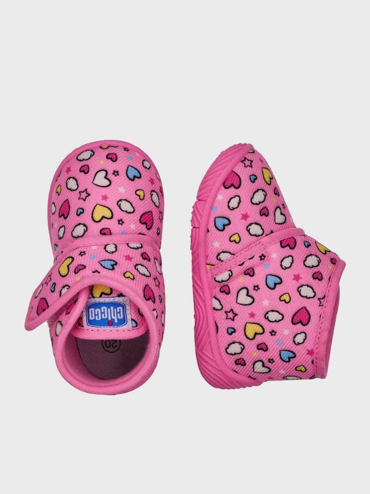 Kinderhausschuhe Stiefel Rosa