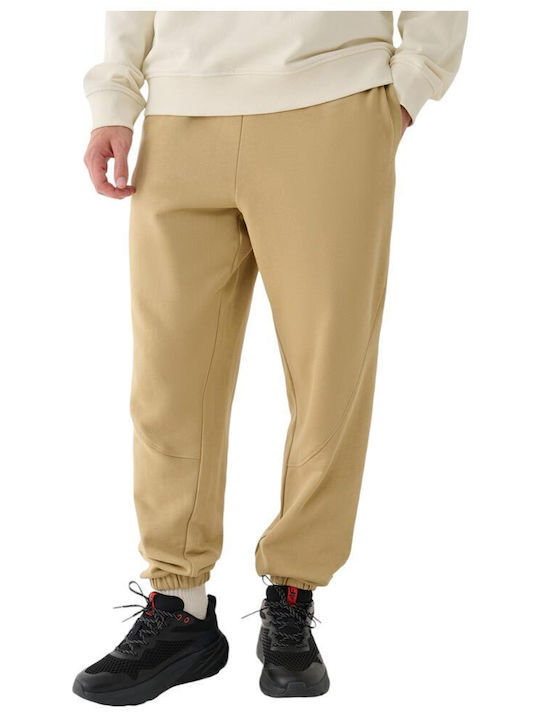 Sweatpants with Elastic Beige
