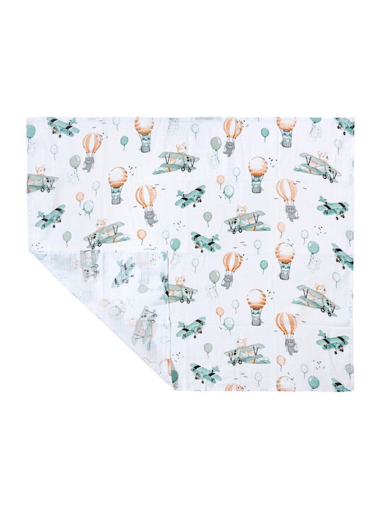 Jukki Muslin Changing Pad Balloon 70x80cm.