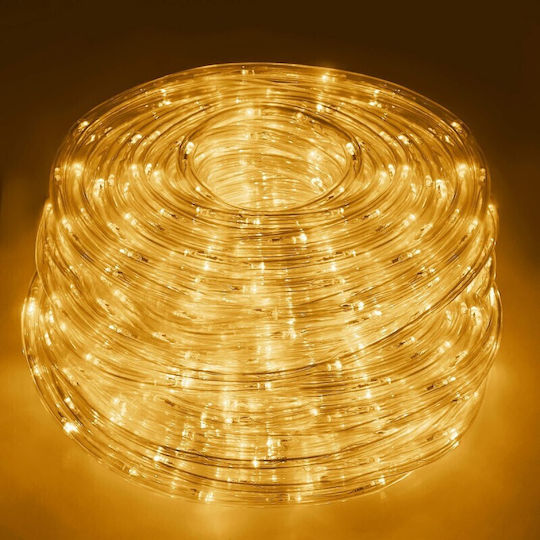 Țeavă luminată 240 Becuri 220V Galben 11.5m IP44