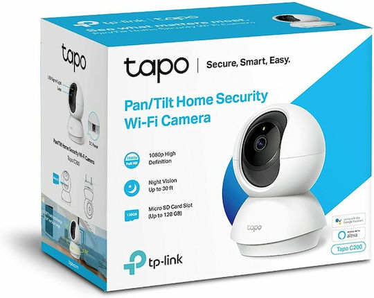 TP-LINK Tapo C200 v2 IP Камера за наблюдение Wi-Fi Full HD 1080p с Двупосочна Комуникация и Обектив 4мм