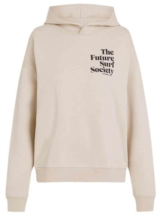 Women's Sweatshirt Hooded Beige