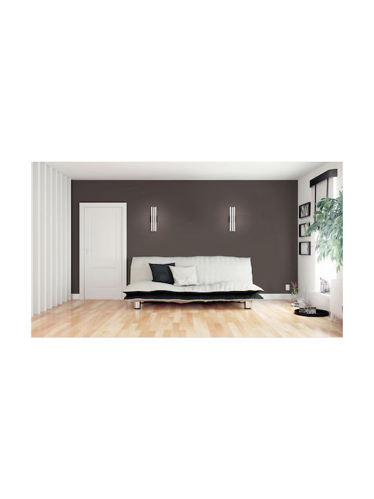 Active Jet Lamp Wall with Integrated LED and Warm White Light Black 39.8cm
