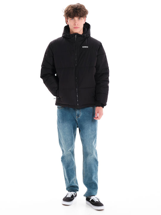 Winter Jacket Puffer Waterproof and Windproof Black