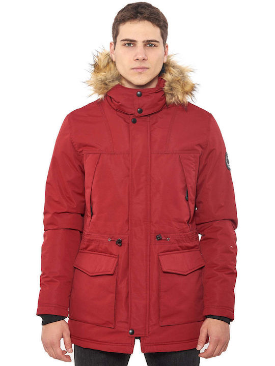 Winter Jacket Parka Red