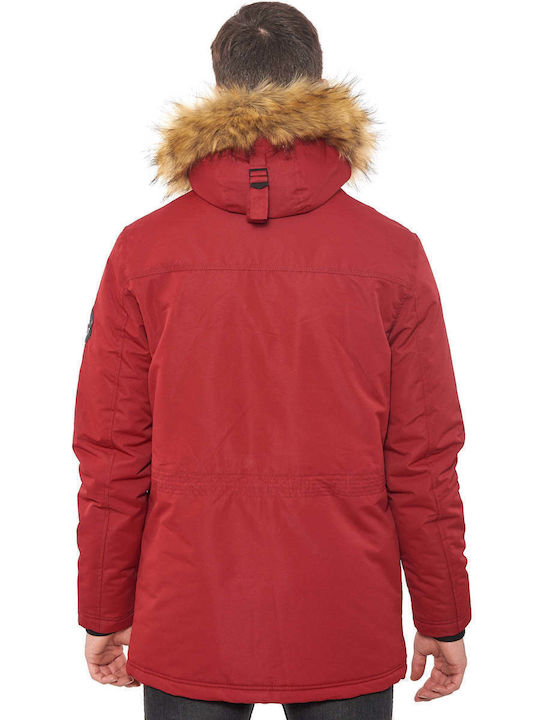 Winter Jacket Parka Red