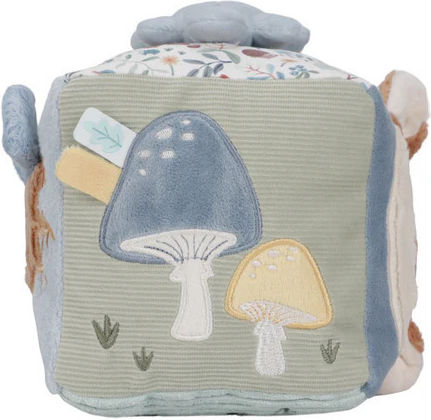 Little Dutch Aktivitätswürfel Forest Friends aus Stoff mit Musik für 0++ Monate